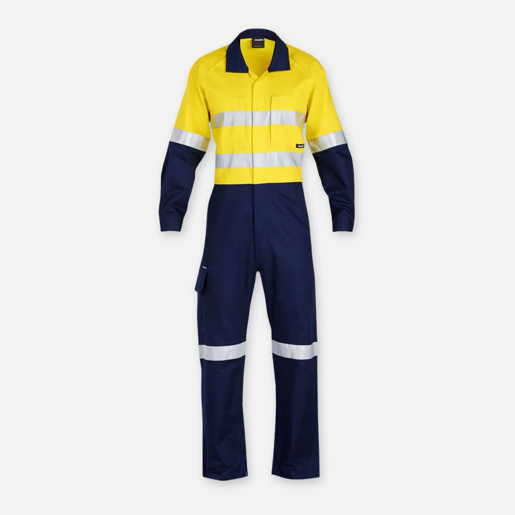 King Gee Workcool 2 Hi-Vis Reflective Two Tone Work Overalls (K51540)