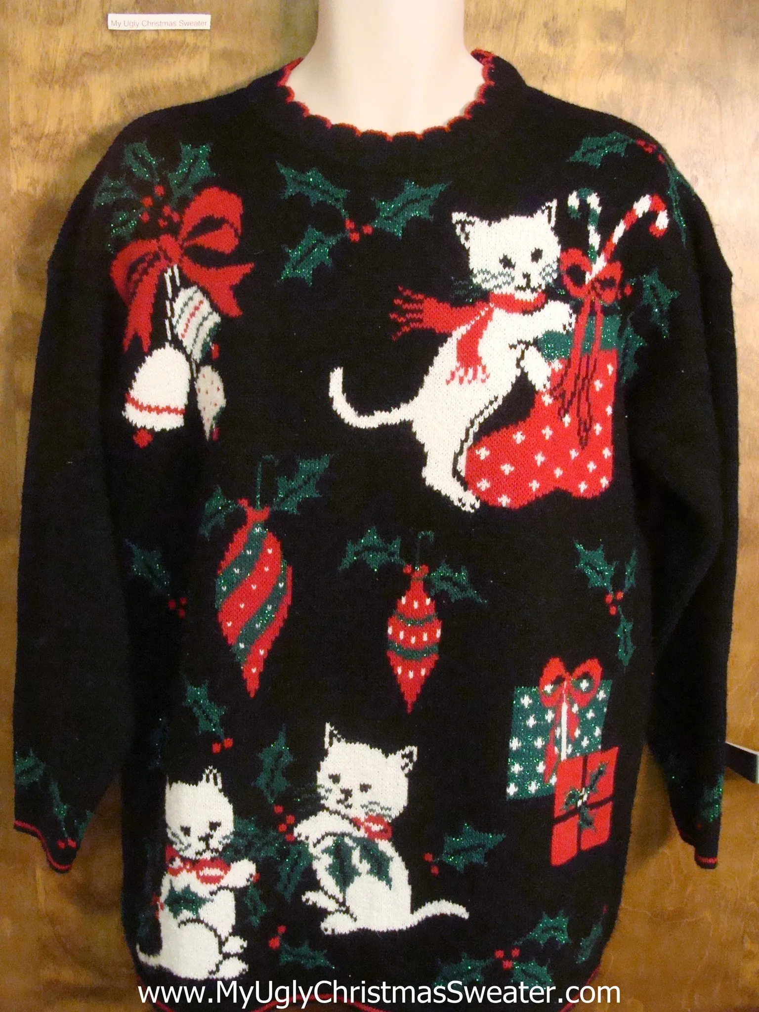 Kittens Playing Bad Christmas Sweater