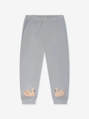 Konges Sløjd Girls Itty Swan Joggers in Blue