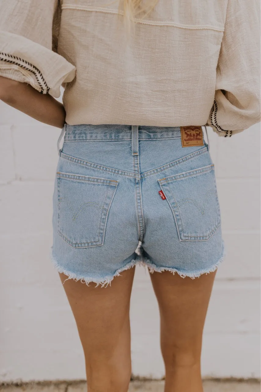 Levi's 501 High Rise Denim Shorts