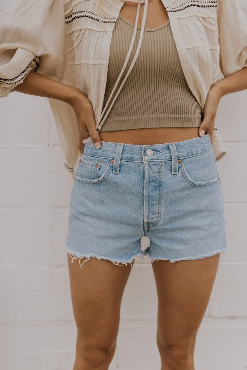 Levi's 501 High Rise Denim Shorts