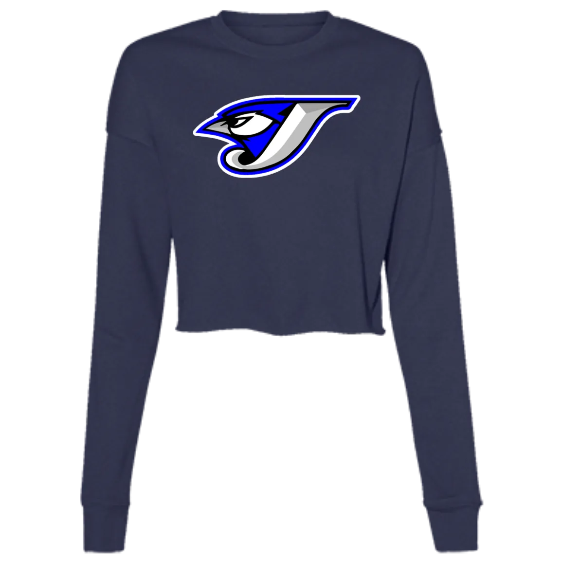 Logo B7503 Ladies' Cropped Fleece Crew