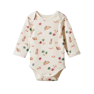 Long Sleeve Bodysuit | Country Bunny Print