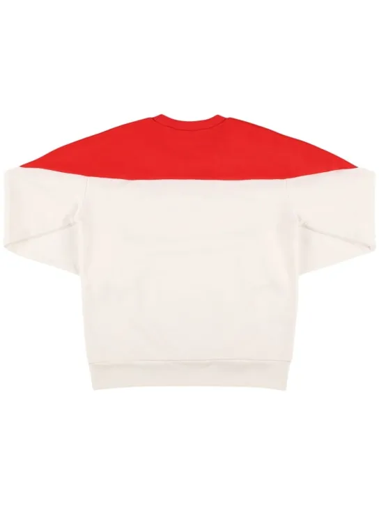 Marni Junior   Cotton crewneck sweatshirt w/logo 