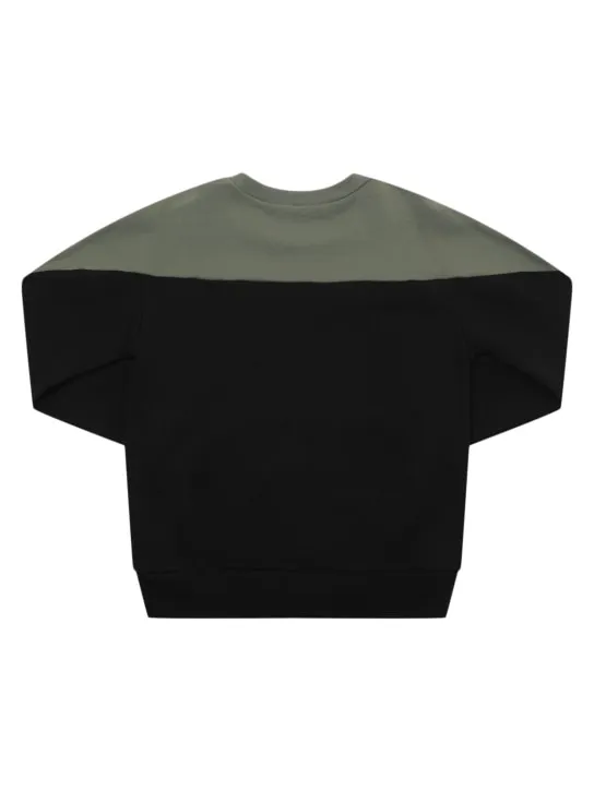 Marni Junior   Cotton crewneck sweatshirt w/logo 