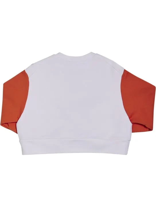 Marni Junior   Printed cotton sweatshirt w/ sequins 