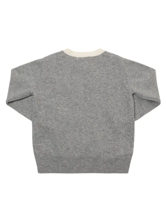 Marni Junior   Wool &amp; cashmere knit sweater w/logo 