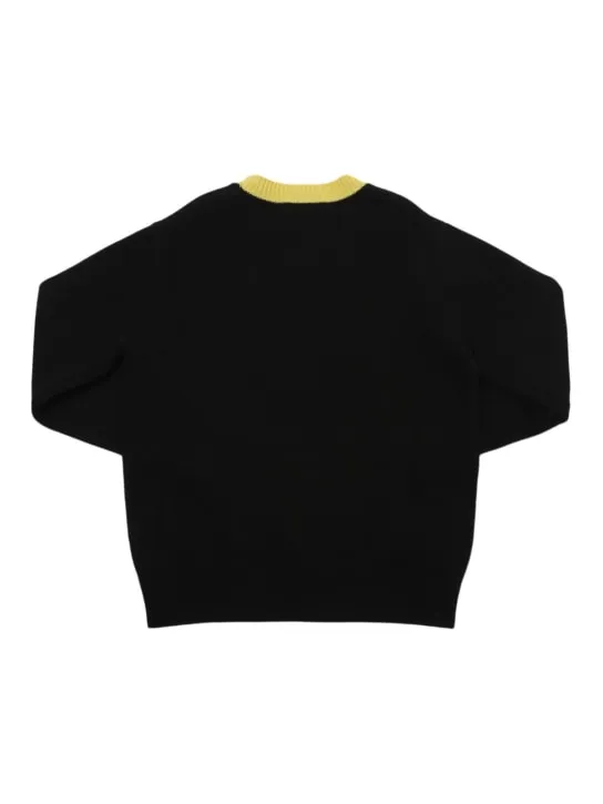 Marni Junior   Wool &amp; cashmere knit sweater w/logo 