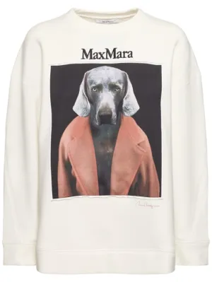 Max Mara   Bacco printed cotton jersey sweatshirt 