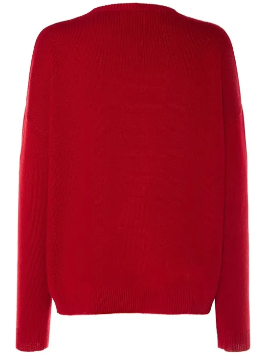 Max Mara   Nias embroidered wool &amp; cashmere sweater 