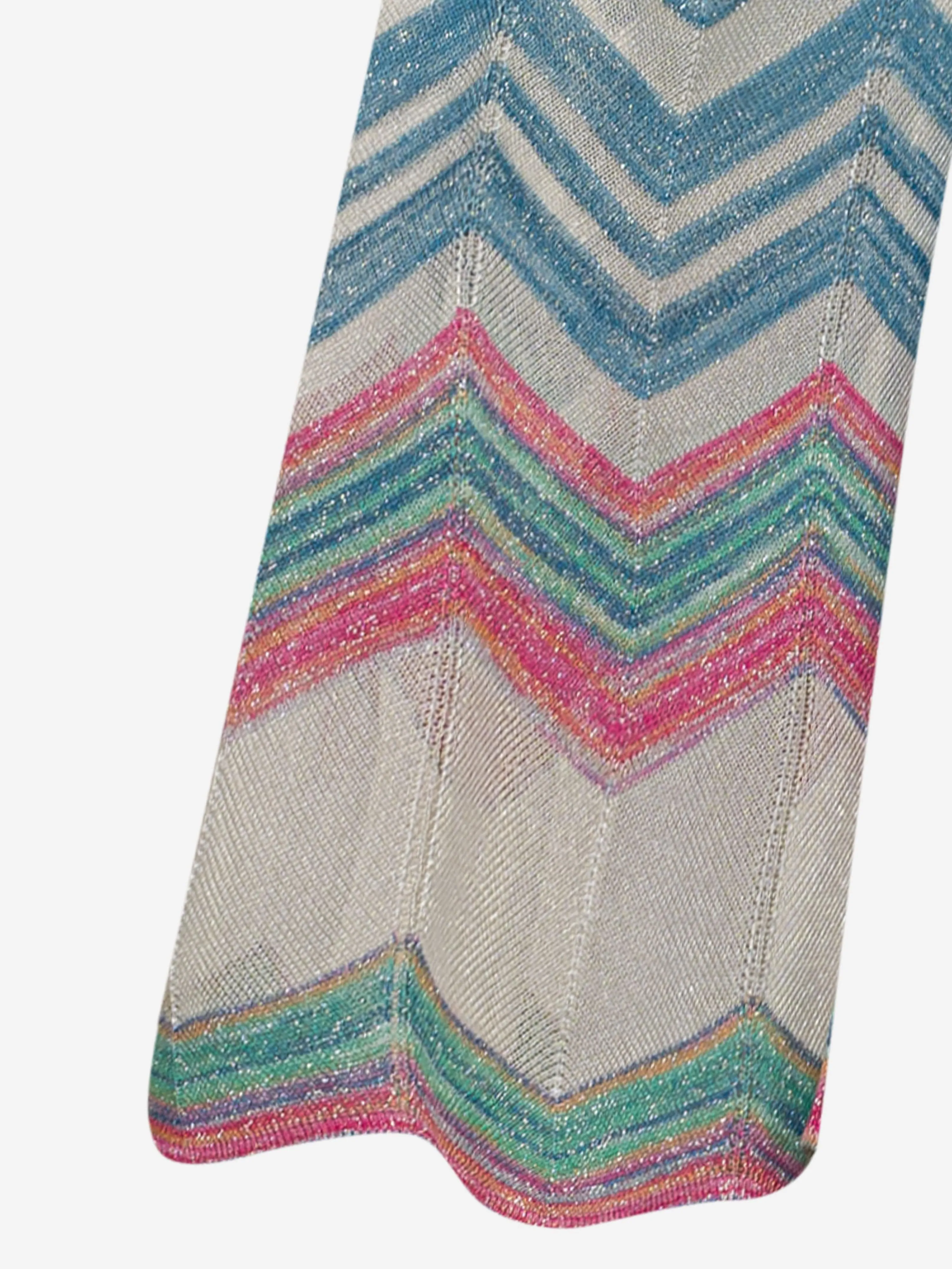 Missoni Girls Zigzag Knit Trousers in Multicolour