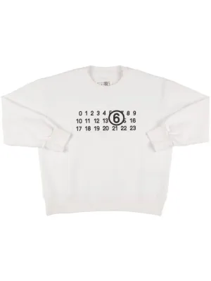 MM6 Maison Margiela   Cotton sweatshirt w/ patch 