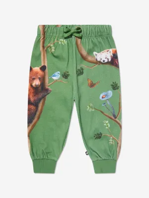 Molo Kids Animal Living Joggers in Green