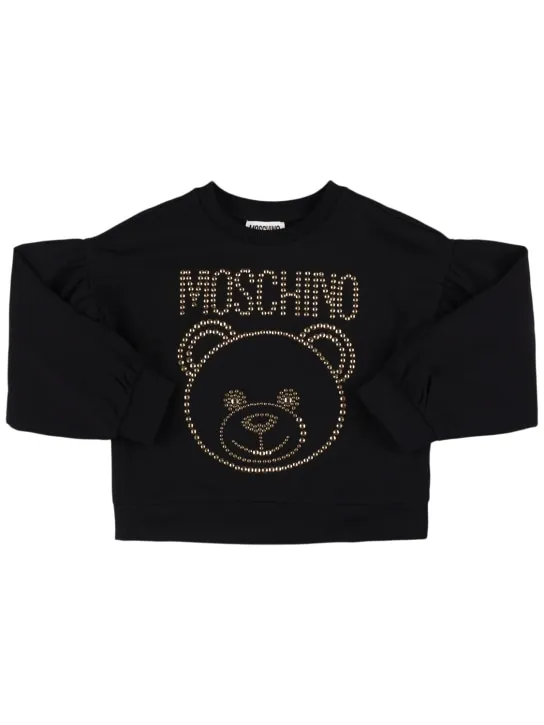 Moschino   Cotton crewneck sweatshirt 