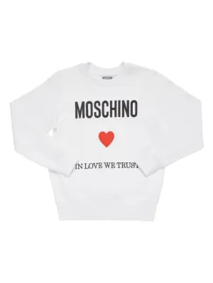 Moschino   Cotton crewneck sweatshirt 