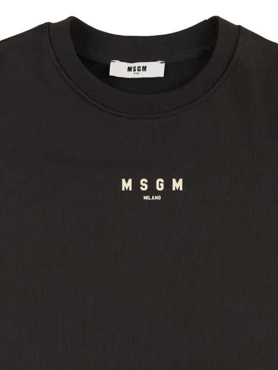 MSGM   Printed cotton sweatshirt 