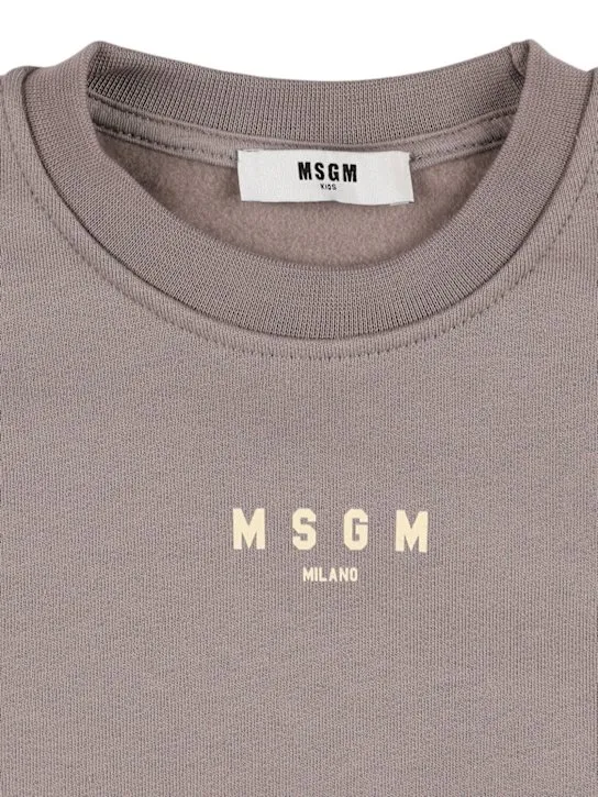 MSGM   Printed cotton sweatshirt 