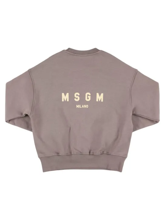 MSGM   Printed cotton sweatshirt 