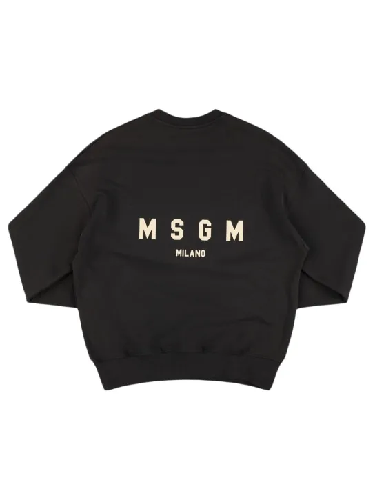 MSGM   Printed cotton sweatshirt 