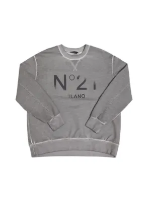 N°21   Printed cotton crewneck sweatshirt 