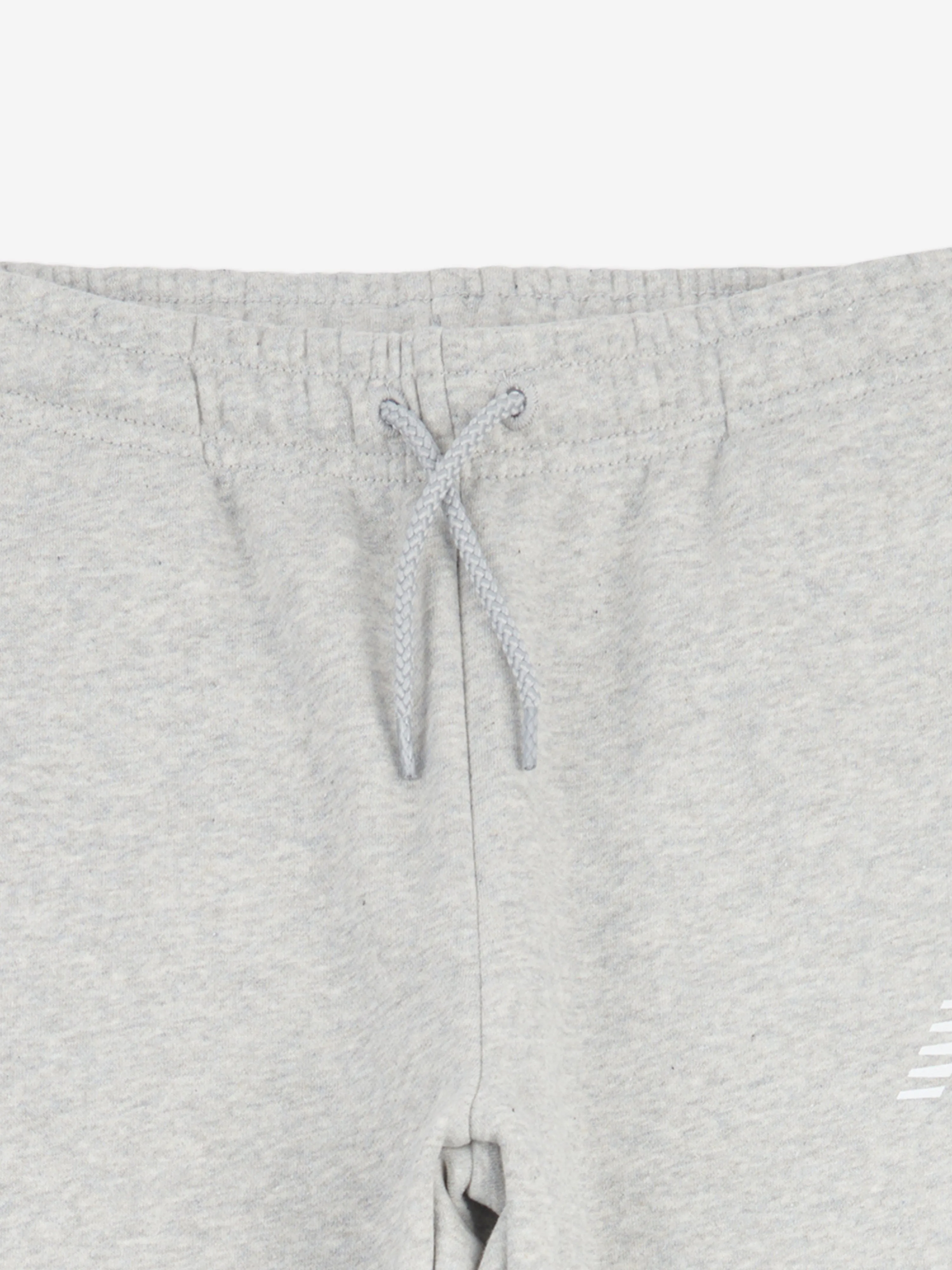 New Balance Boys Brush Back Stacked Logo Joggers in Grey