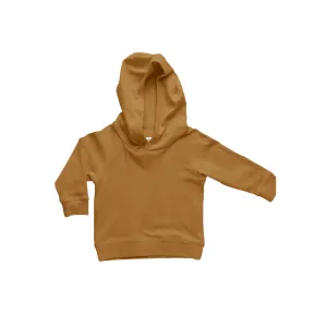 Organic Cotton Hooded Pullover Sweatshirt · Madison · Mustard Color