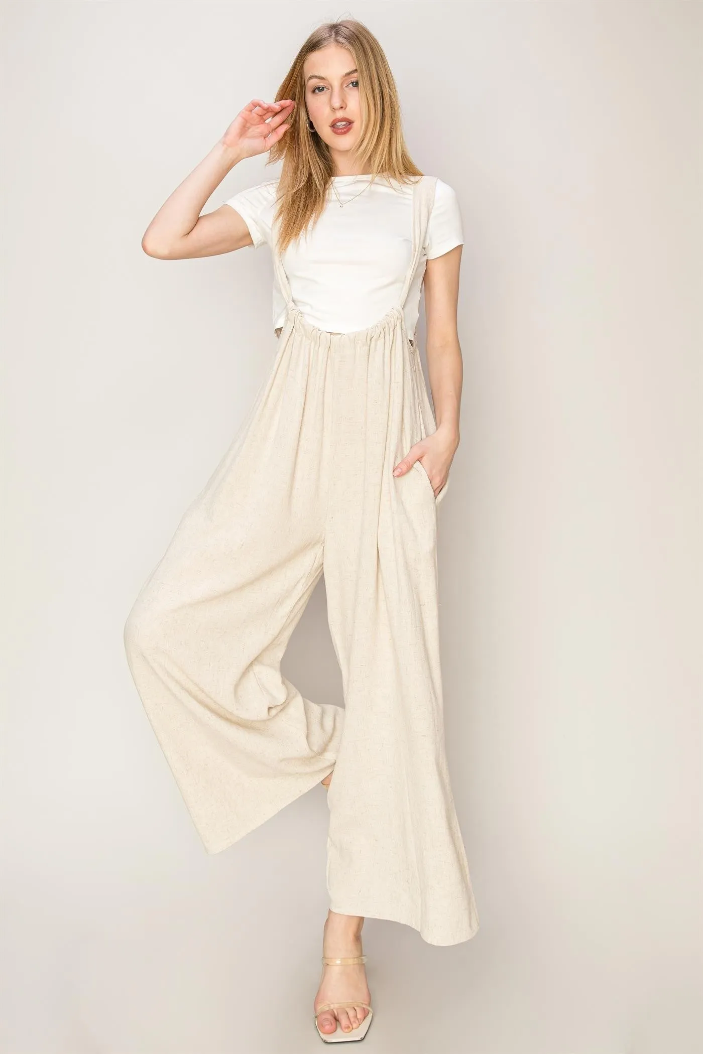 Overall - Jumpsuit Woven - Cream