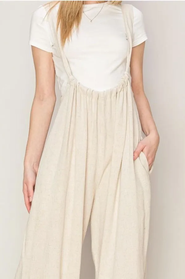 Overall - Jumpsuit Woven - Cream