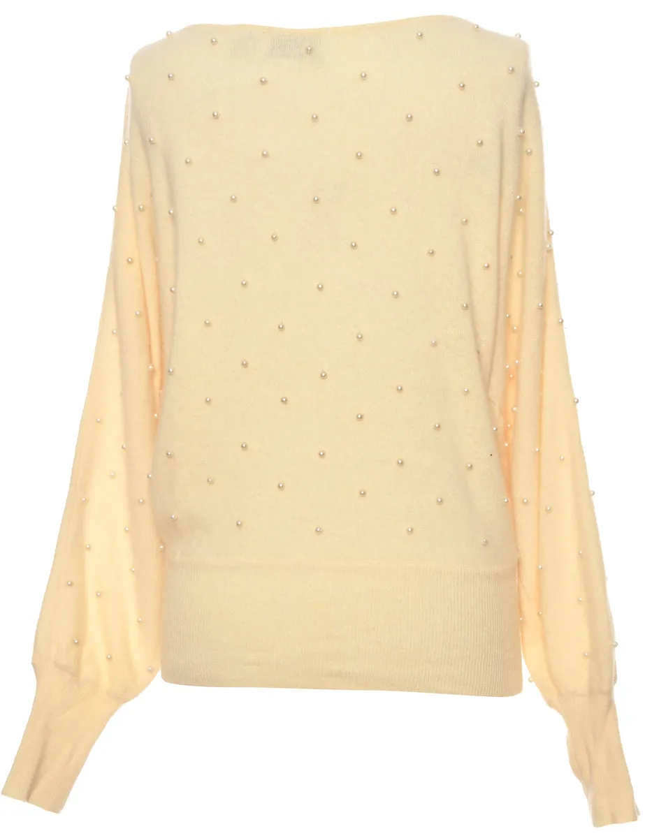 Pale Yellow Evan Picone Jumper - L