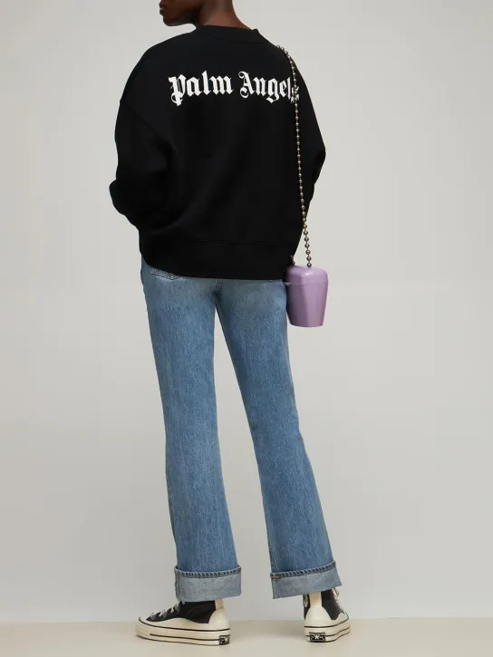 Palm Angels   Classic logo cotton jersey sweatshirt 