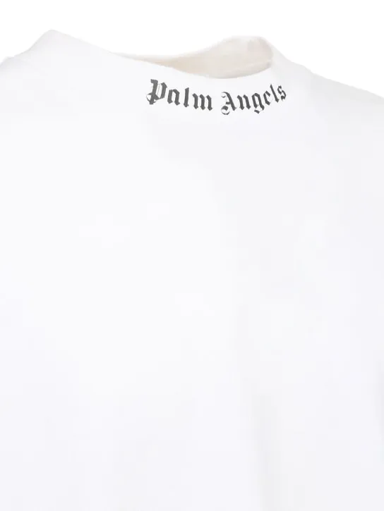 Palm Angels   Logo print over cotton jersey t-shirt 