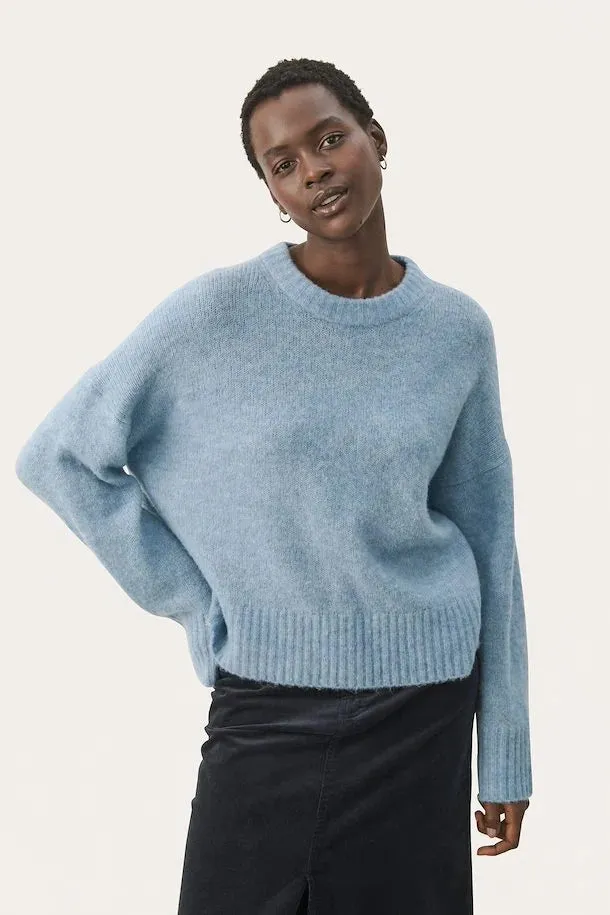 PART TWO LULYA PULLOVER SOFT CHAMBRAY