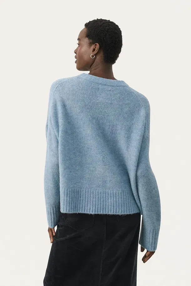 PART TWO LULYA PULLOVER SOFT CHAMBRAY