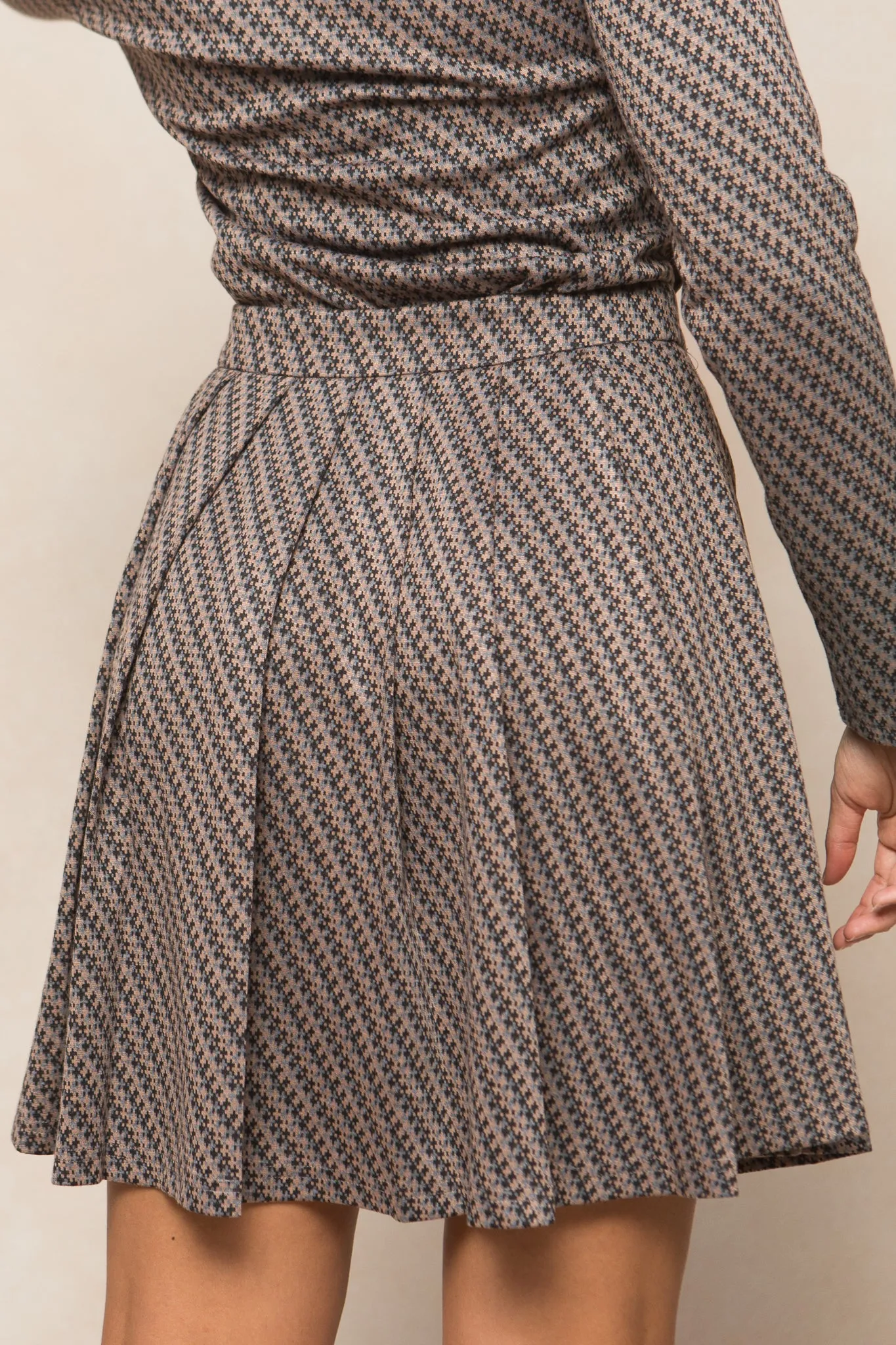 Piper Skirt in Houndstooth - FINAL SALE