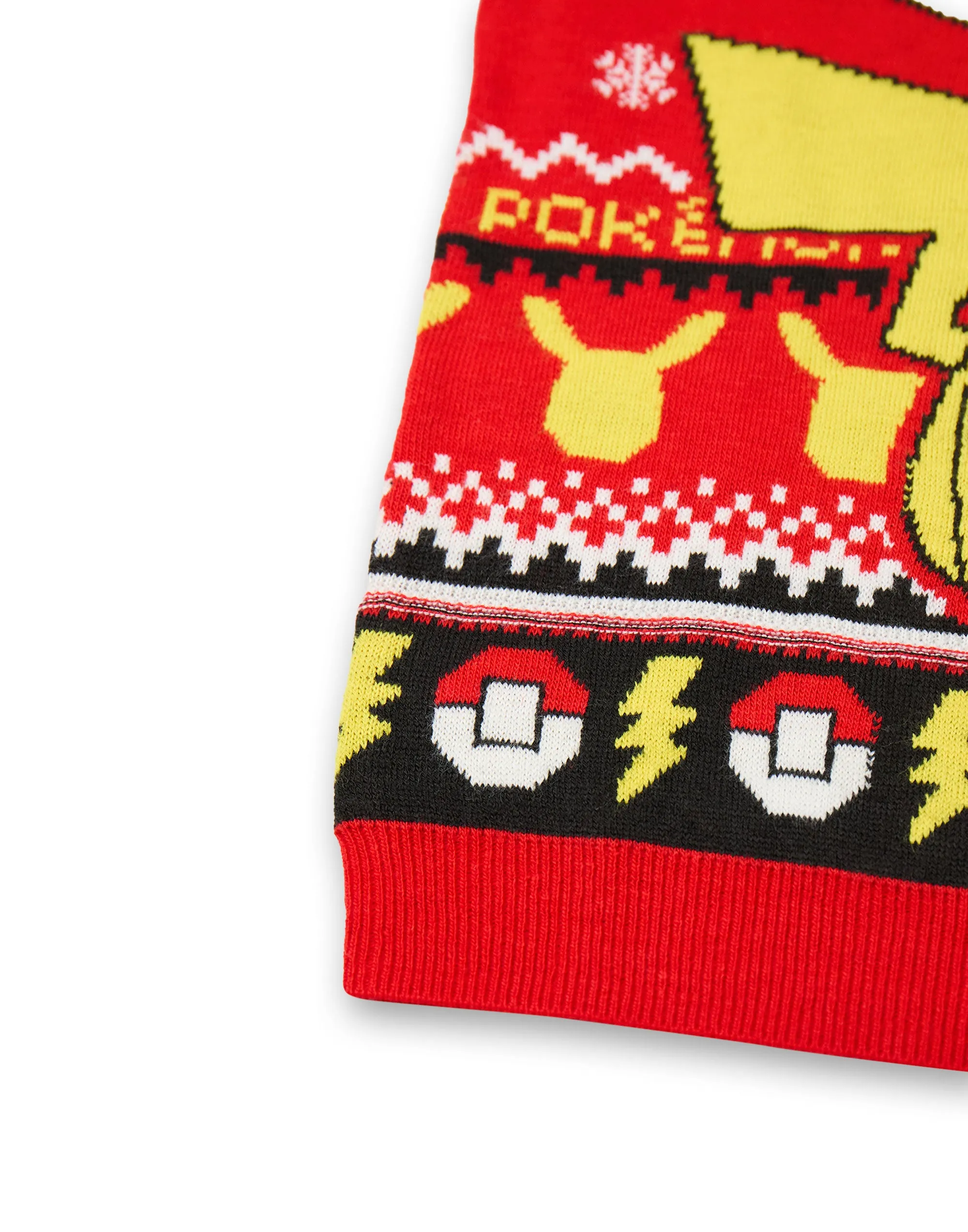 Pokemon Pikachu Boys Red Christmas Jumper