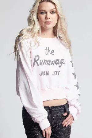 Recycled Karma Joan Jett Crop Sweatshirt