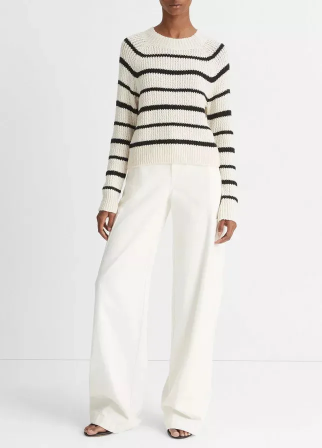 Ribbed Stripe Pullover