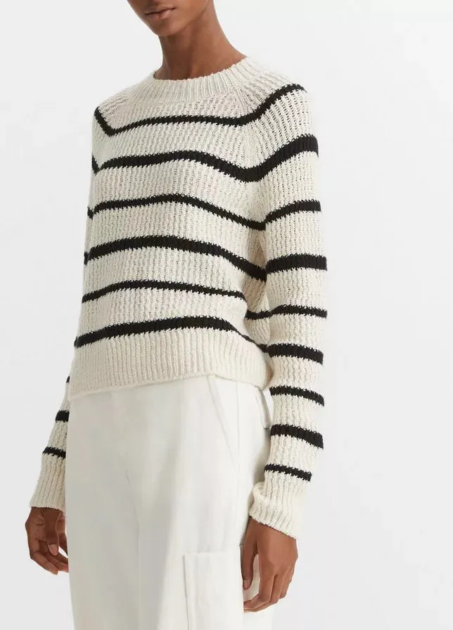 Ribbed Stripe Pullover