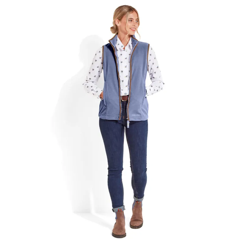 Schoffel Ladies Lyndon Fleece Gilet - Stone Blue