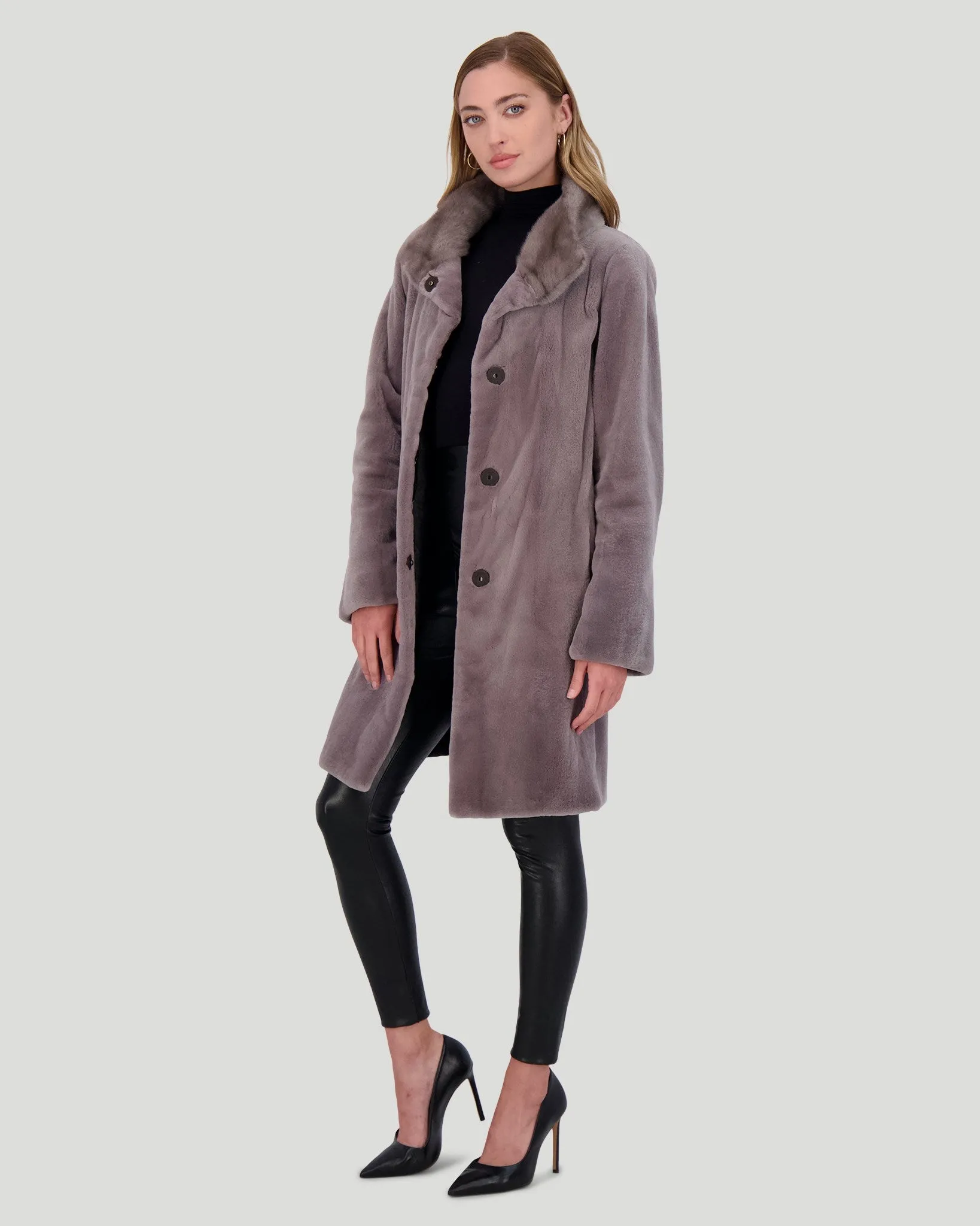 Sheared Mink Short Coat