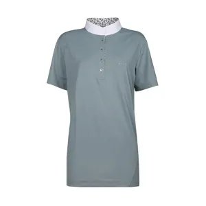 SHORT SLEEVED COMPETITION POLO WITH MANDARIN COLLAR ANIMO Women Green