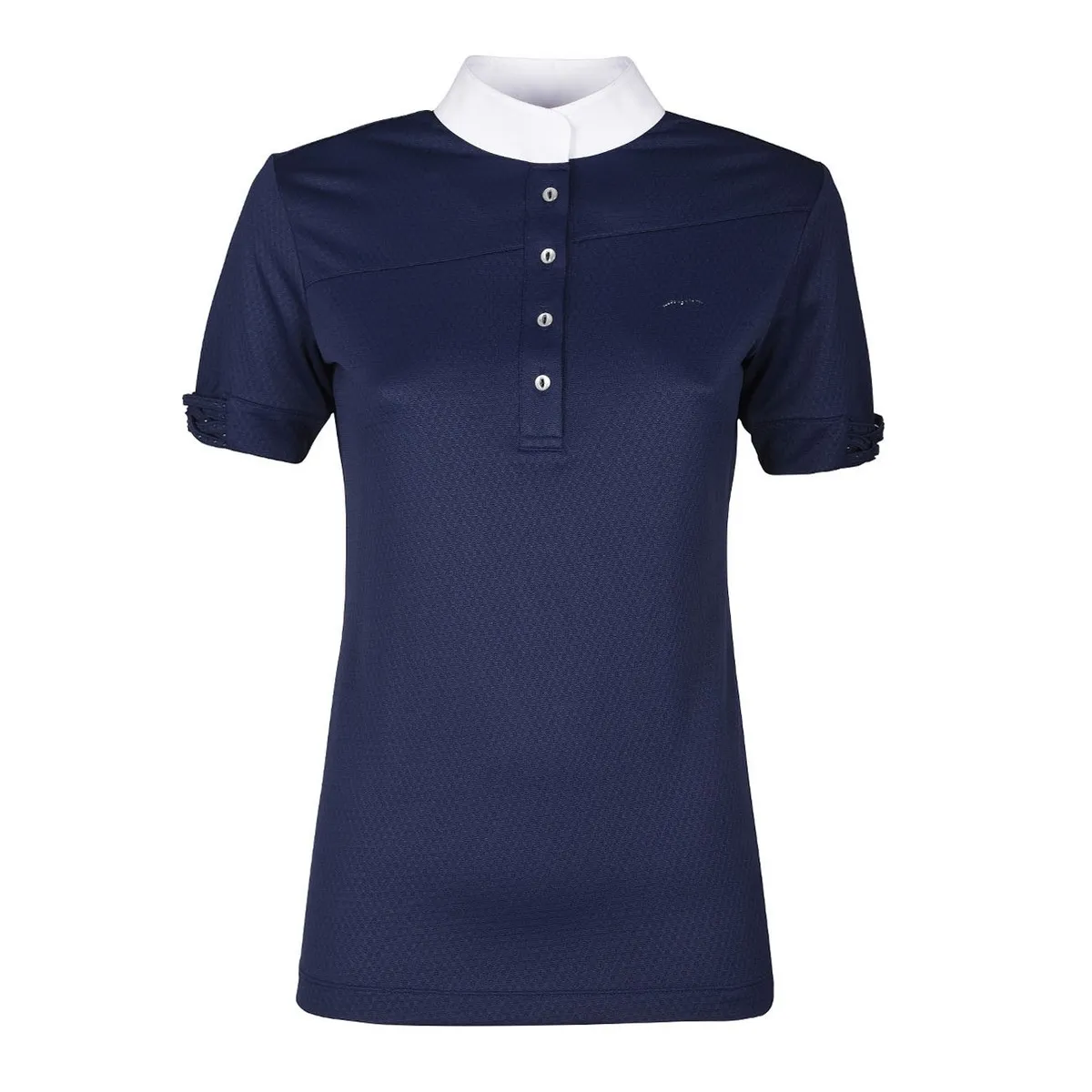 SHORT SLEEVED MANDARIN COLLAR JERSEY POLO BOLIS ANIMO Women Shadow var b