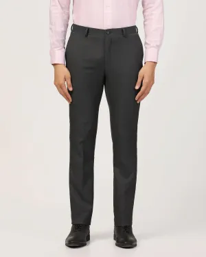 Slim Fit B-91 Formal Black Textured Trouser - Sive