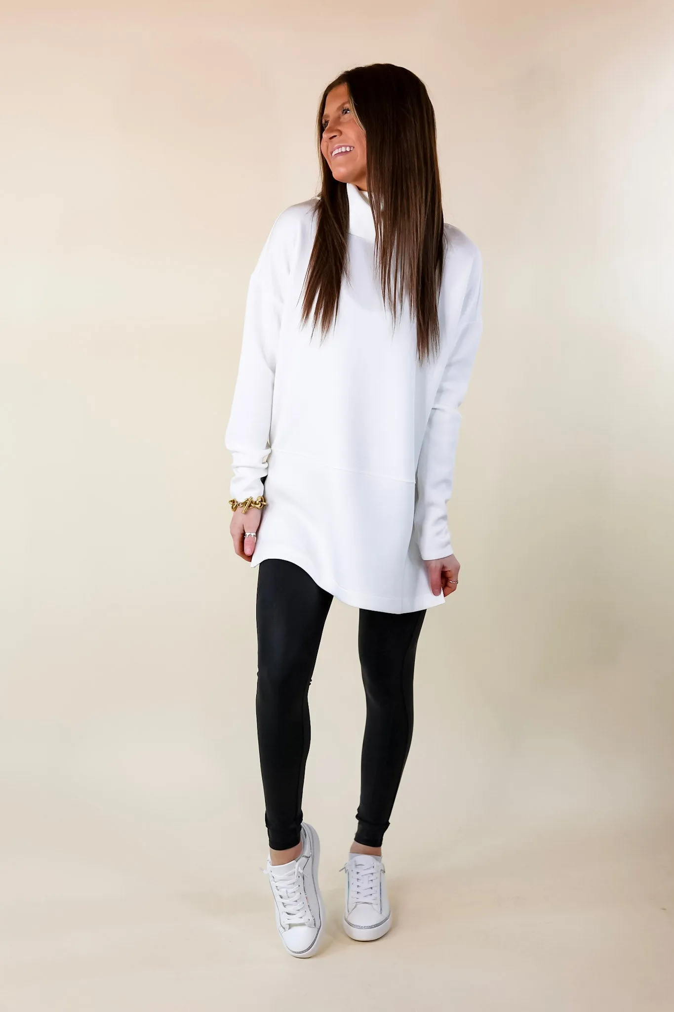 SPANX | AirEssentials Turtleneck Tunic in White