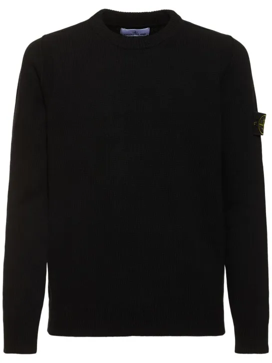 Stone Island   Wool blend crewneck sweater 