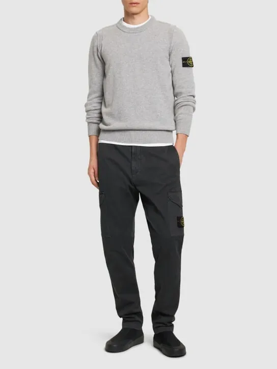 Stone Island   Wool blend crewneck sweater 