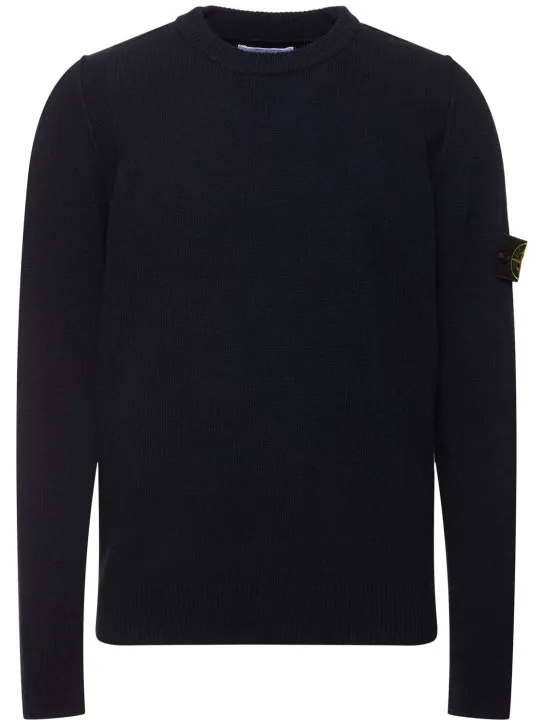 Stone Island   Wool blend crewneck sweater 