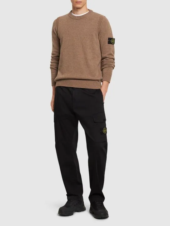 Stone Island   Wool blend crewneck sweater 