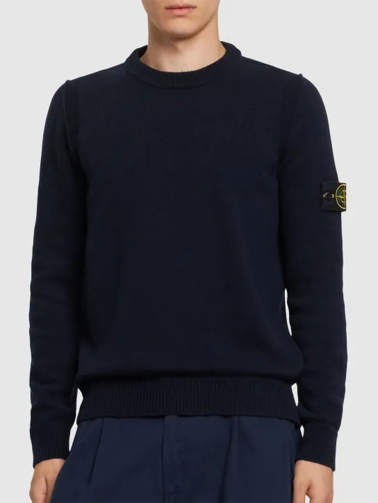 Stone Island   Wool blend crewneck sweater 