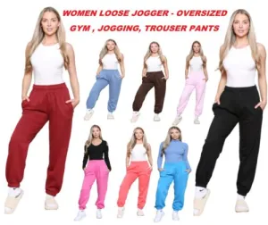 Stylish Women's Joggers - Tracksuit Bottoms & Over-Sized Fleece Trousers